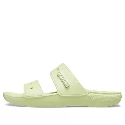 Crocs Classic Clog Chinelos aconchegantes unissex cinza verde