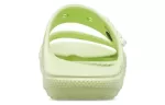 Crocs Classic Clog Chinelos aconchegantes unissex cinza verde