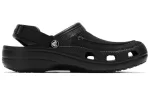 Crocs Classic Clog Cozy Respirável Beach Sandálias Pretas