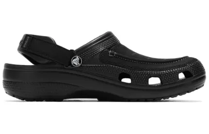 Crocs Classic Clog Cozy Respirável Beach Sandálias Pretas