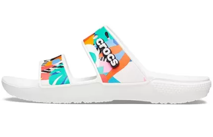 Crocs Classic Clog Cozy Unissex Branco Multicolorido Chinelos ‘Branco’