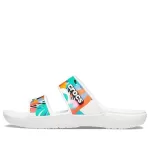 Crocs Classic Clog Cozy Unissex Branco Multicolorido Chinelos ‘Branco’