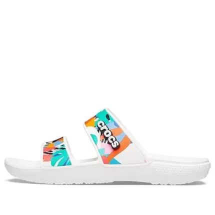 Crocs Classic Clog Cozy Unissex Branco Multicolorido Chinelos ‘Branco’