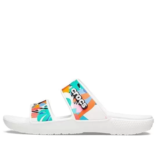 Crocs Classic Clog Cozy Unissex Branco Multicolorido Chinelos ‘Branco’