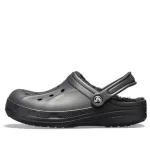 Crocs Classic Clog Crocs Stay Warm Wear-Resistant Sports Unissex Sandálias Pretas 16244-060