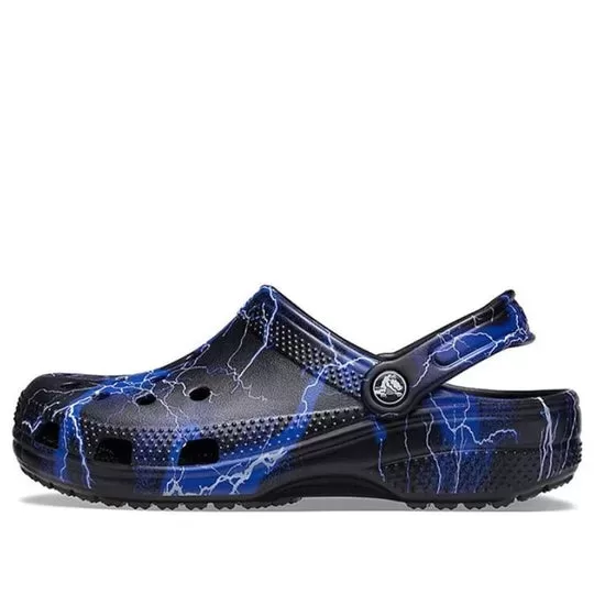 Crocs Classic Clog Pattern Sandálias Pretas