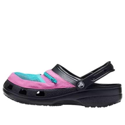 Crocs Classic Clog Pocket Sandálias Preto Rosa