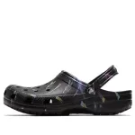 Crocs Classic Clog Sapatos de praia casuais respiráveis ​​pretos unissex