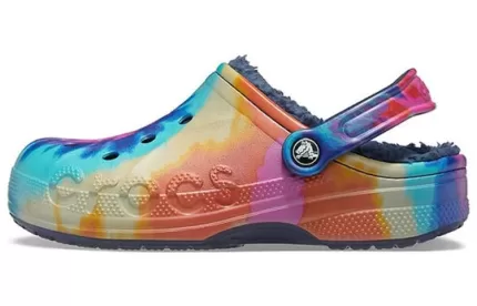 Crocs Classic Clog Tie Dye Impressão Sapato Azul Profundo Unissex