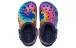 Crocs Classic Clog Tie Dye Impressão Sapato Azul Profundo Unissex