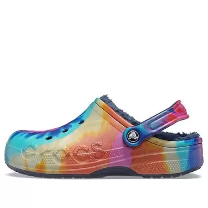 Crocs Classic Clog Tie Dye Impressão Sapato Azul Profundo Unissex