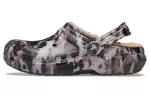 Crocs Classic Corante alvejante forrado Clogs ‘Preto Branco Bege’