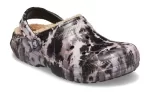Crocs Classic Corante alvejante forrado Clogs ‘Preto Branco Bege’