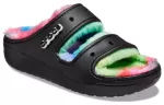 Crocs Classic Cozzzy Spray Dye Sandálias ‘Black Multi’