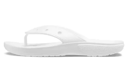 Crocs Classic Crocs Flip Chinelos Casuais Unissex Branco