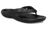 Crocs Classic Crocs Flip Chinelos Casuais Unissex Preto