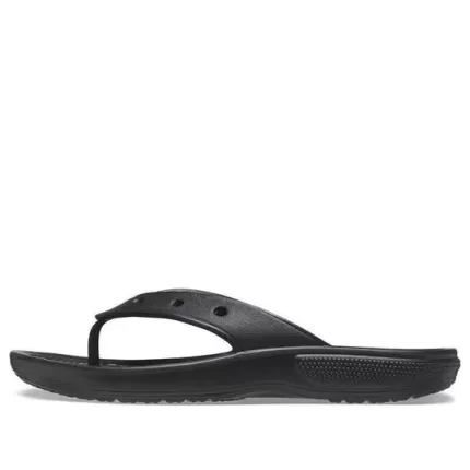 Crocs Classic Crocs Flip Chinelos Casuais Unissex Preto