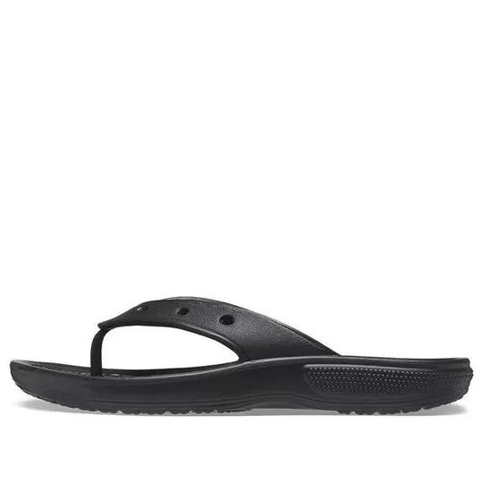 Crocs Classic Crocs Flip Chinelos Casuais Unissex Preto