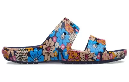 Crocs Classic Crocs Sandálias Florais Retrô ‘Azul Multi’
