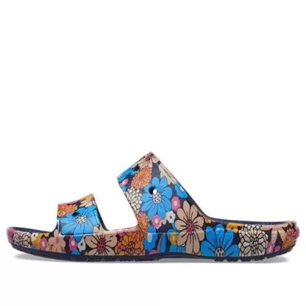 Crocs Classic Crocs Sandálias Florais Retrô ‘Azul Multi’