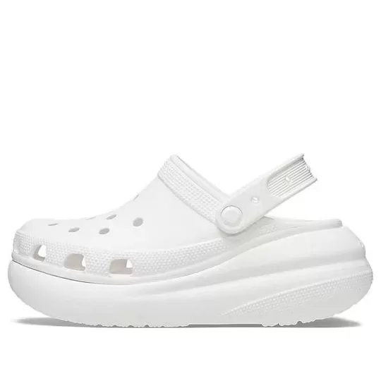 Crocs Classic Entupimento de esmagamento ‘Branco’