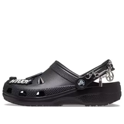 Crocs Classic Feel The Positivity Casual Unissex Sandálias Pretas