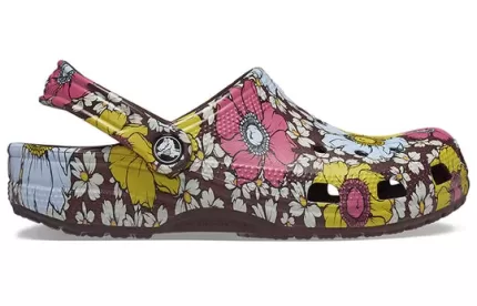 Crocs Classic Floral retrô Clogs ‘Amarelo Rosa’