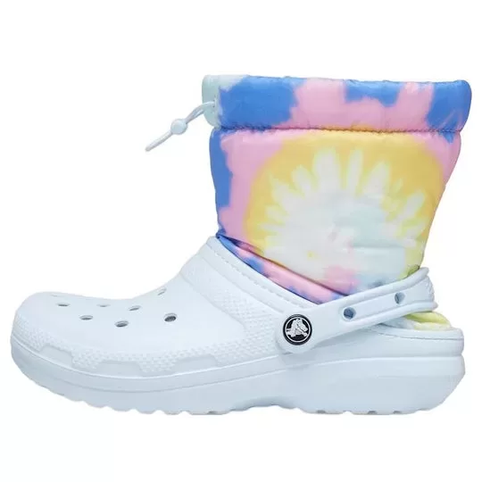 Crocs Classic Forrado Neo Puff Boots ‘Tie Dye Mineral Azul’