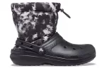 Crocs Classic Forrado Neo Puff Tie Dye Boots ‘Preto Branco’
