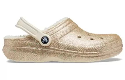 Crocs Classic Forrado com brilho Clogs ‘Ouro’ 504271