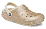 Crocs Classic Forrado com glitter Clogs ‘Ouro Branco’