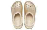 Crocs Classic Forrado com glitter Clogs ‘Ouro Branco’