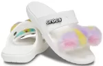 Crocs Classic Fur Sure 2 tiras Sandálias ‘Brancas’