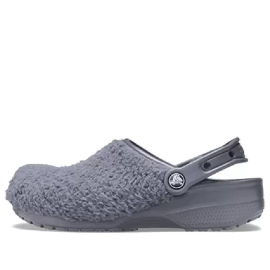 Crocs Classic Fuzz Mania Clogs ‘Cinza Ardósia’