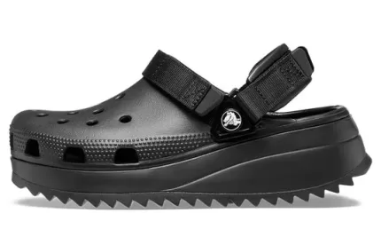 Crocs Classic Hiker Casual Sandálias Unissex Pretas