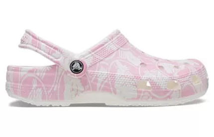 Crocs Classic Impressão Duke Clogs ‘Tweed rosa’