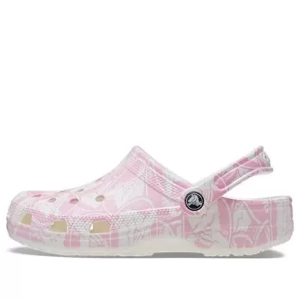 Crocs Classic Impressão Duke Clogs ‘Tweed rosa’