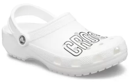 Crocs Classic Logotipo da obstrução ‘Branco’