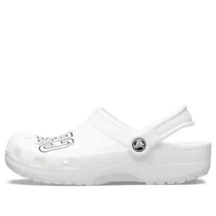 Crocs Classic Logotipo da obstrução ‘Branco’