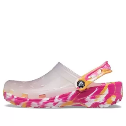 Crocs Classic Marmoreado Translúcido Clogs ‘Rosa Transparente’