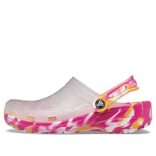 Crocs Classic Marmoreado Translúcido Clogs ‘Rosa Transparente’
