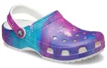 Crocs Classic Padrão Branco Roxo Sandálias ‘White Purple’