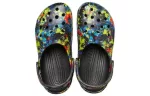Crocs Classic Padrão Tie Dye Crocs Praia Unissex Denim Azul Sandálias