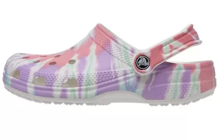 Crocs Classic Padrão de tamanco Crocs Sandálias Esportivas Salto Raso Colorido Azul