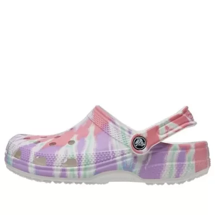 Crocs Classic Padrão de tamanco Crocs Sandálias Esportivas Salto Raso Colorido Azul