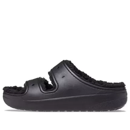 Crocs Classic Sandália aconchegante ‘Preta’