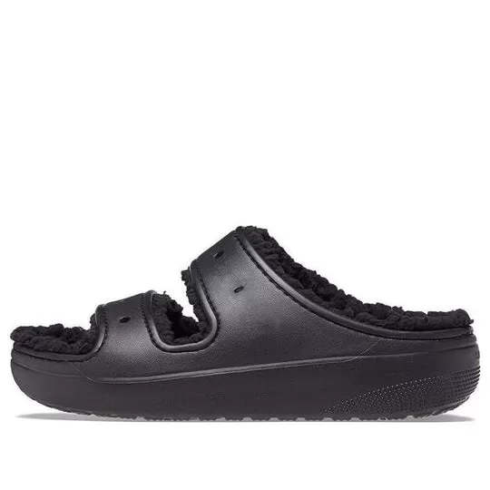 Crocs Classic Sandália aconchegante ‘Preta’