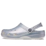 Crocs Classic Sandálias Casuais Unissex Metálicas Prata Rosa