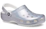 Crocs Classic Sandálias Casuais Unissex Metálicas Prata Rosa