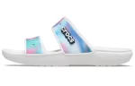 Crocs Classic Sandálias Coloridas Unissex Multi-Color Brancas